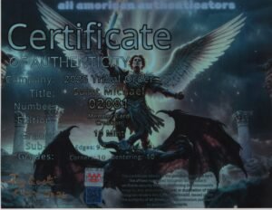 Saint Michael — certificate of authenticity