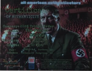 The Führer — certificate of authenticity