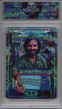 Charles Manson — front of slab