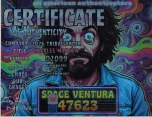 Charles Manson — certificate of authenticity
