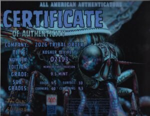 Kosher Sex Pest — certificate of authenticity