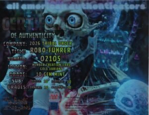 Robo-Führer — certificate of authenticity