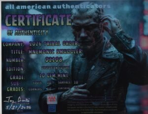 Mnemonic Smuggler — certificate of authenticity