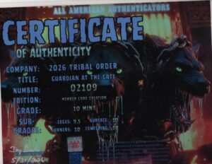 Guardian At The Gate — certificate of authenticity