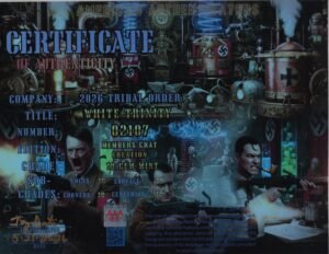 White Trinity — certificate of authenticity