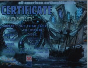 The Leviathan — certificate of authenticity