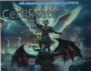 Saint Michael — certificate of authenticity