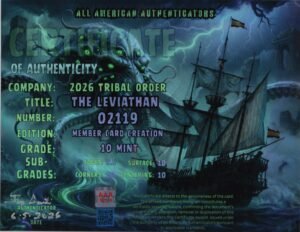 The Leviathan — certificate of authenticity