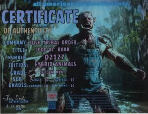 Good Ol’ Boar — certificate of authenticity