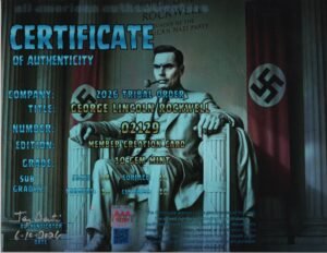 George Lincoln Rockwell — certificate of authenticity