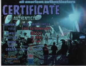 Fake Astronaught — certificate of authenticity