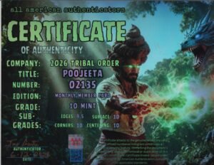 Poojeeta — certificate of authenticity