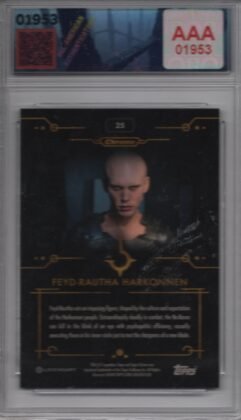 Feyd Rautha Harkonnen — back of slab