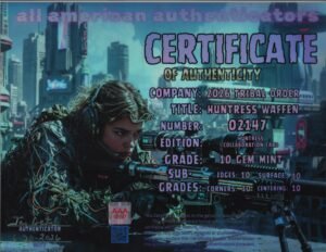Huntress Waffen — certificate of authenticity