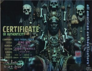 King Nog — certificate of authenticity