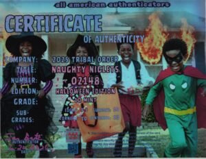 Naughty Niglets — certificate of authenticity
