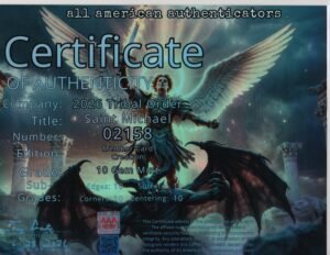 Saint Michael — certificate of authenticity