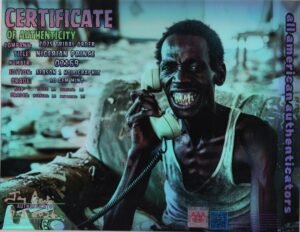 Nigerian Prince — certificate of authenticity
