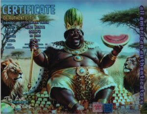 King Kunte — certificate of authenticity
