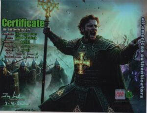 Saint Patrick — certificate of authenticity
