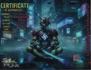 Nazi Samurai — certificate of authenticity