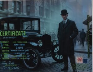Henry Ford — certificate of authenticity
