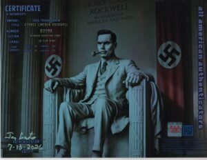 George Lincoln Rockwell — certificate of authenticity