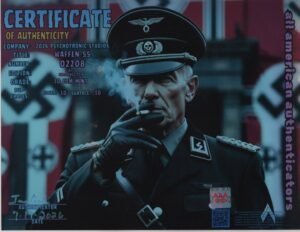 Waffen SS Challenge Coin — certificate of authenticity