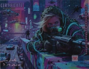 Huntress Waffen — certificate of authenticity
