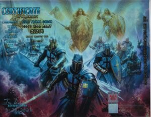 God’s Holy Army — certificate of authenticity