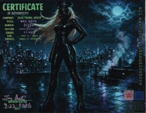 Nazi Waifu — certificate of authenticity